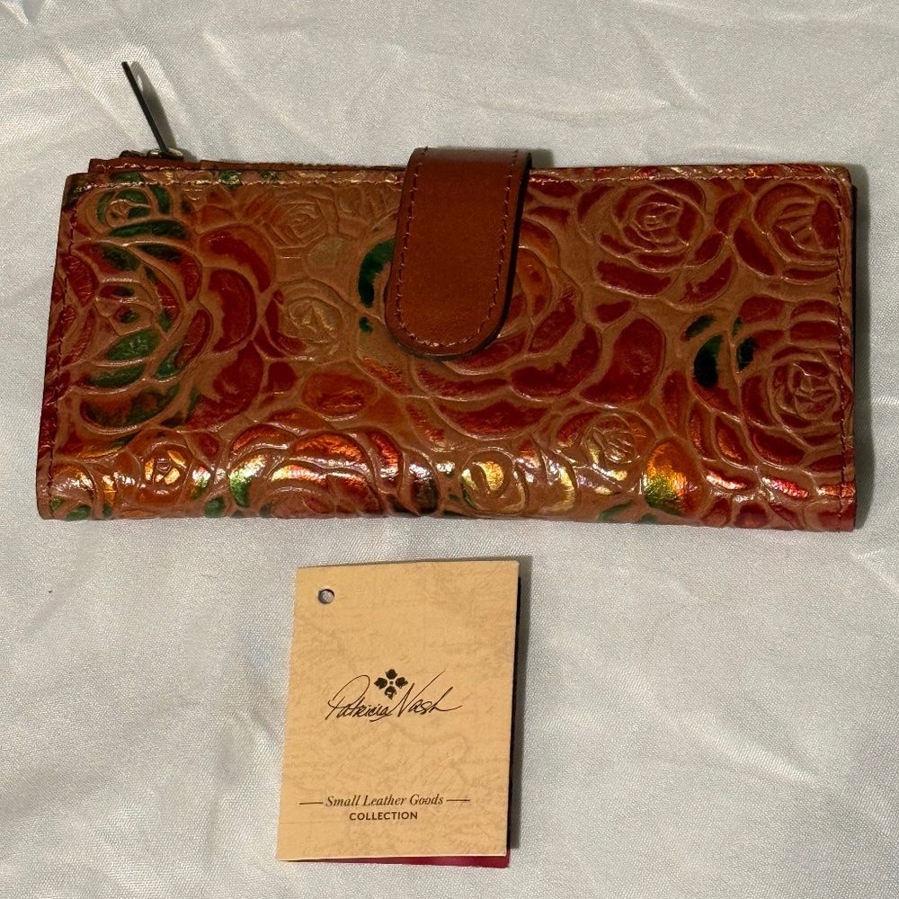 Patricia Nash Ultra HTF Rare Glitter Glitzed Nazzari Wallet NWT